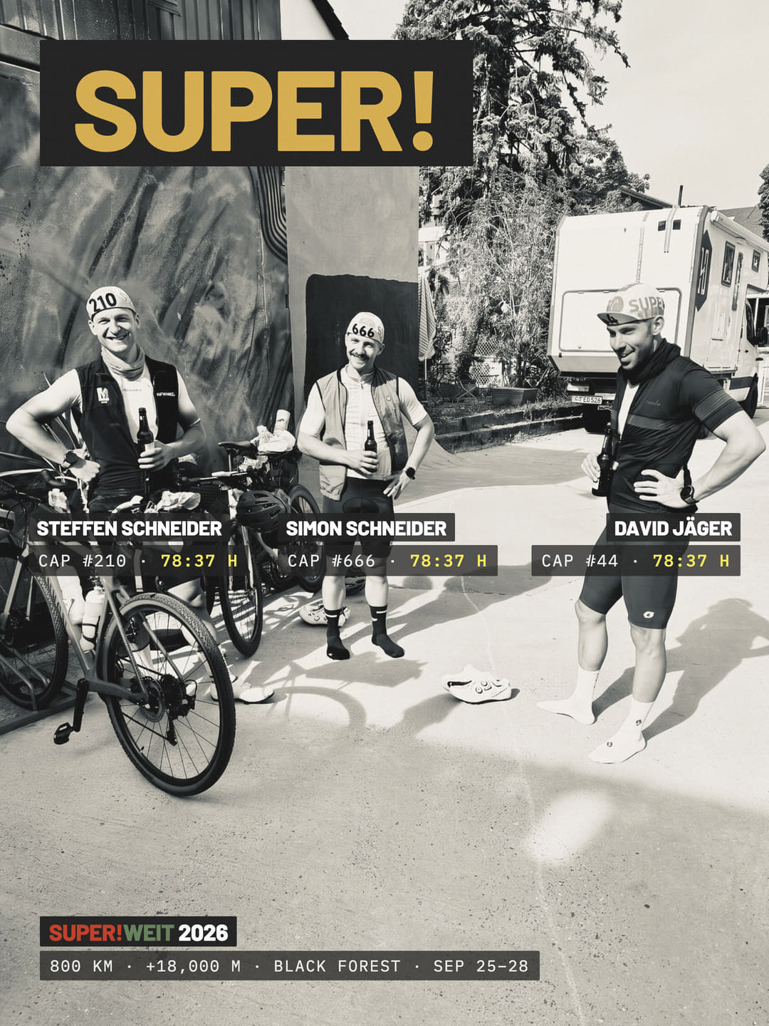 Steffen Schneider, Cap #210 · Simon Schneider, Cap #666 · David Jäger, Cap #44
